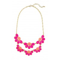 Fluer Pink Petals Bauble Necklace